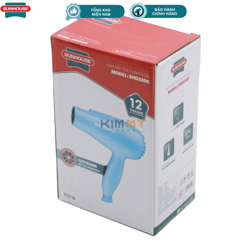 Máy sấy tóc mini du lịch Sunhouse SHD2305 - 650W